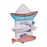 Piatto di pesce 3D Sea Beach souvenir magnete