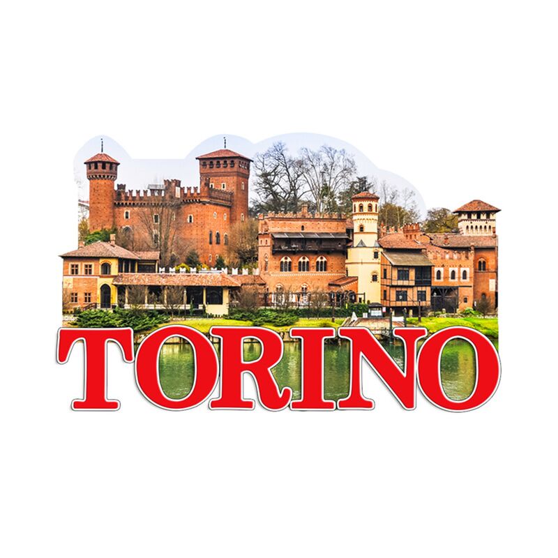 Torino Borgo Medievale 3D Sea beach Souvenir Magnet