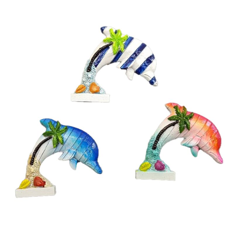 Sea Beach Souvenir Magnet Dolphin Tropical Island