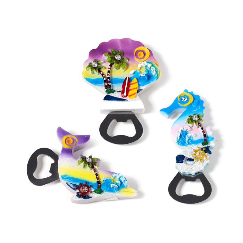Plage Souvenir Magnéit Floerererreel Liewen