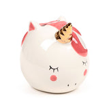 Enchanted rainbow unicorn white money box