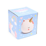 Enchanted rainbow unicorn white money box