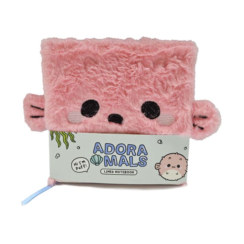 Adoramals Puff De Kogelvis Fluffy Notebook
