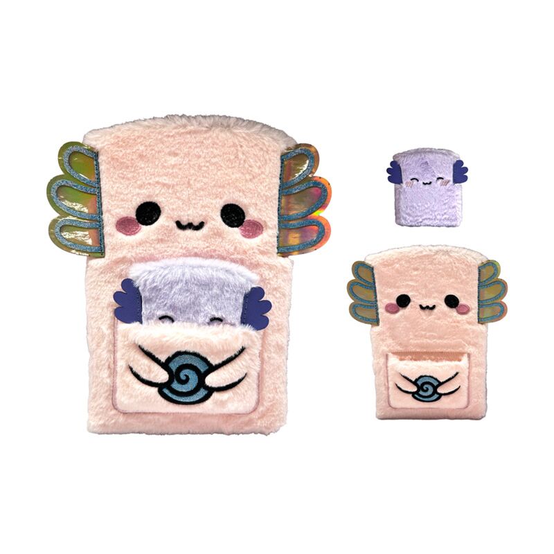 Adoramals Maddie de Axolotl Pluche notebook pouch