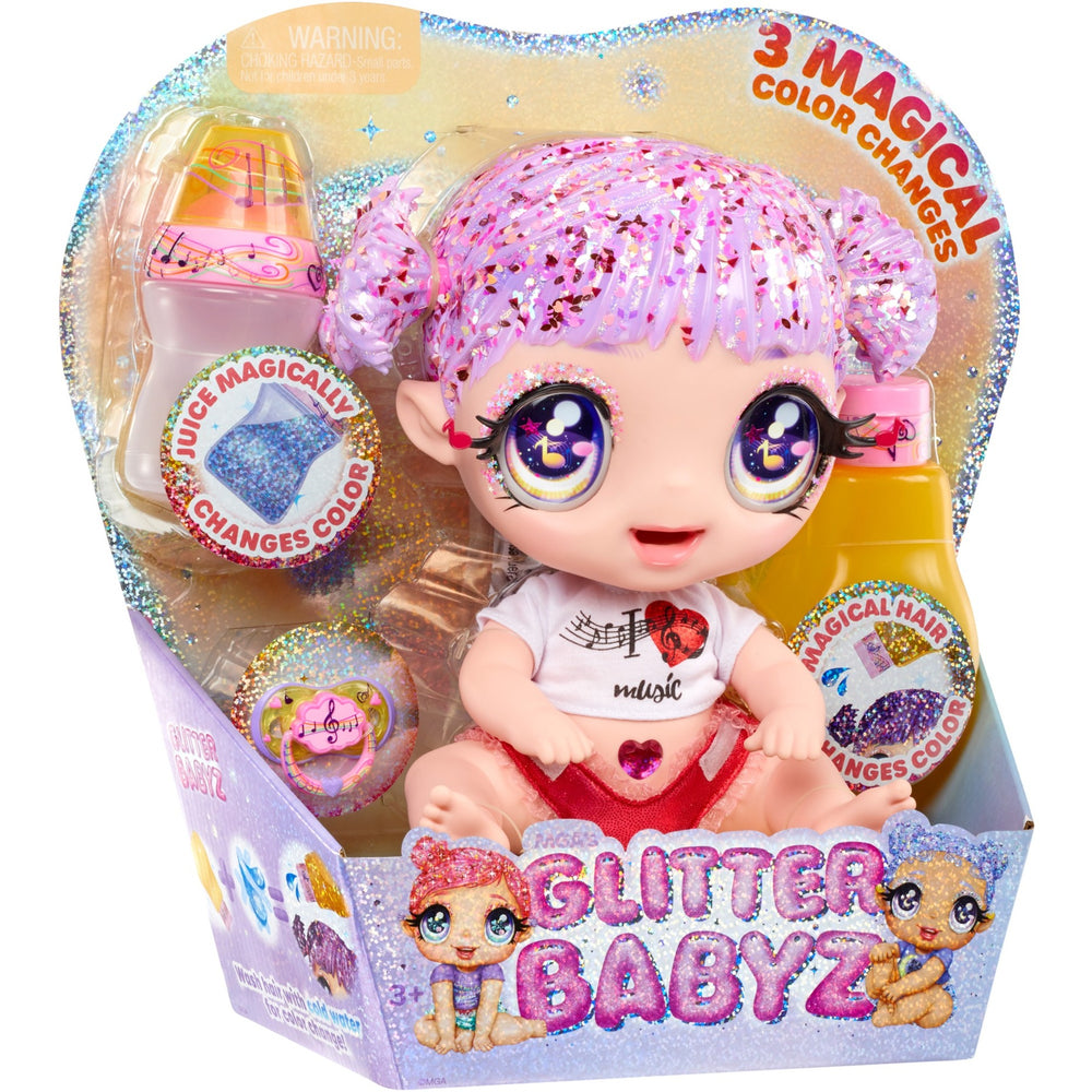 MGA Entertainment Glitter Babyz Pop Series 2 Melody Highnote