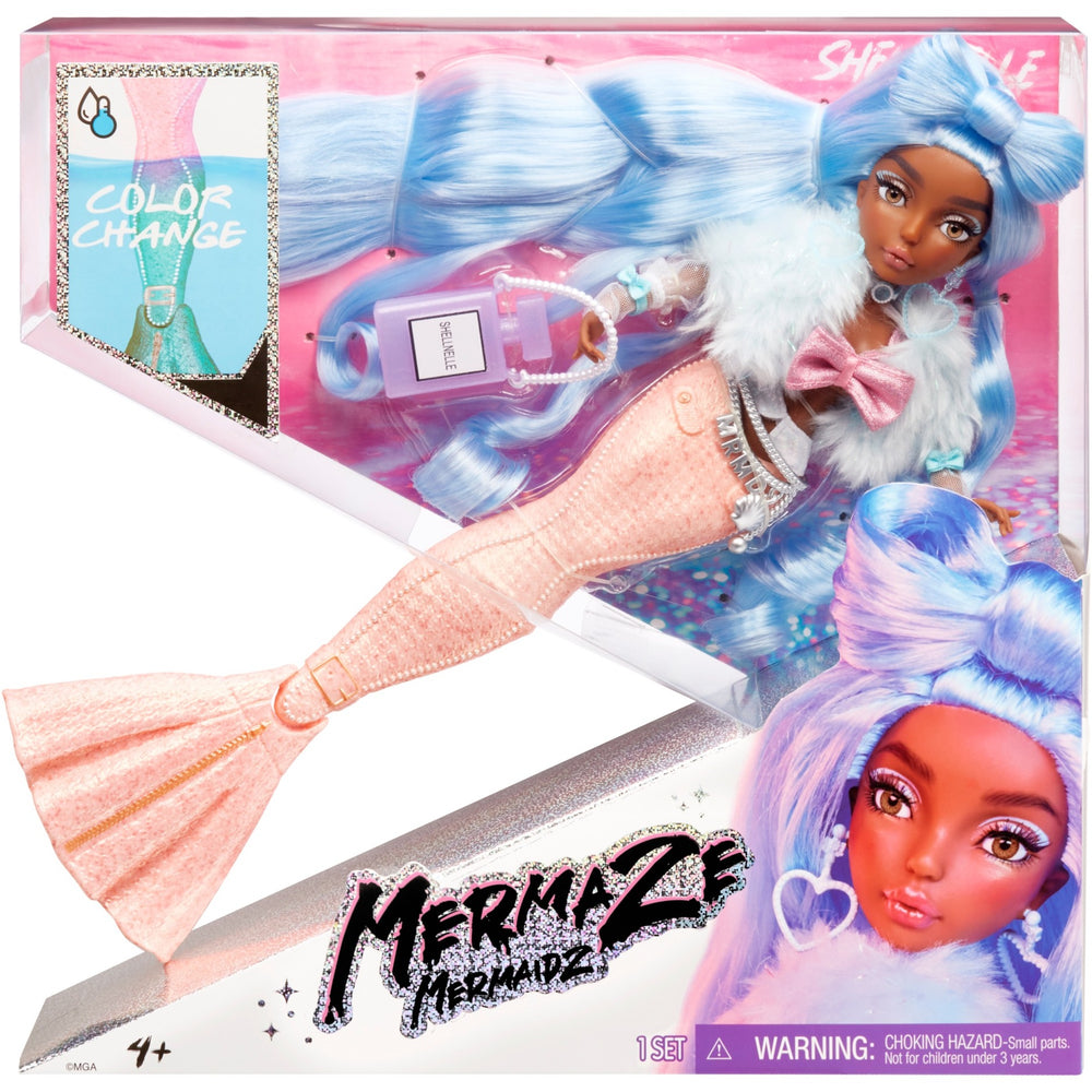 MGA Entertainment Mermaz Mermaid Color Change Shellnelle