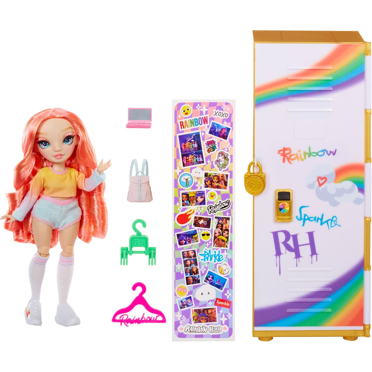Mga Entertainment Regenbogen héich Design Locker an pinkly Paige