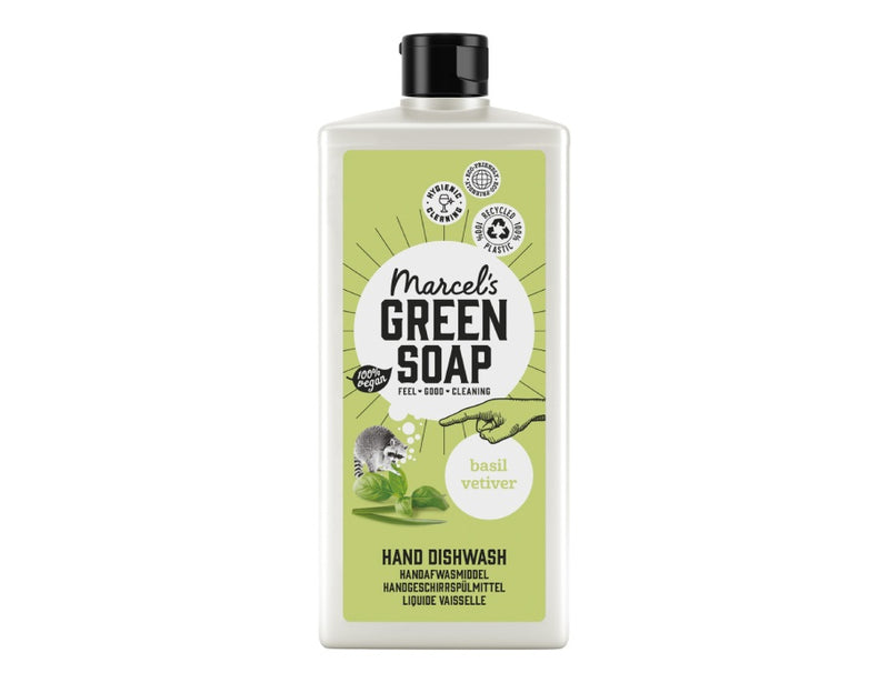 Lavaggio del sapone verde di Marcel - Liquido di basilico - Vetiver basilico