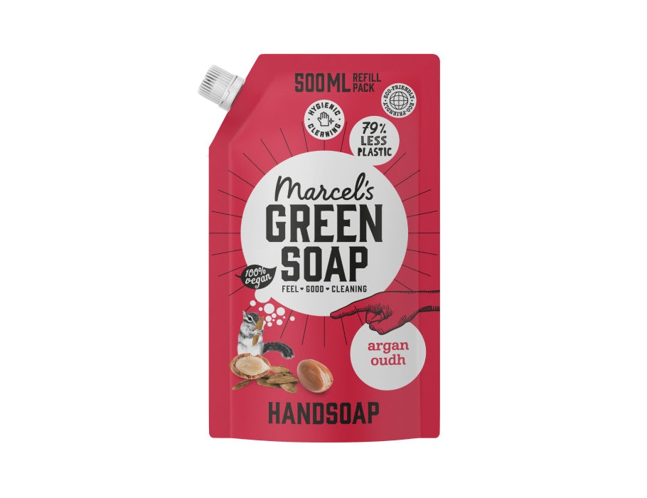 Marcel's Green Soap Hand Soap Argan Oudh 500ml Navulzak