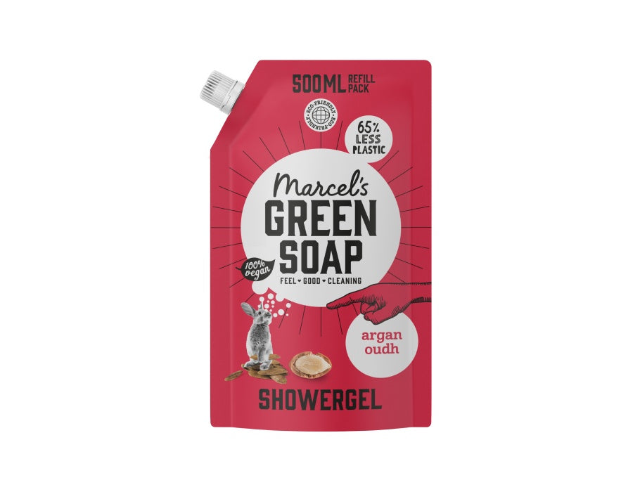 Marcel's Green Soap Shower Gel - Argan Oudh - refill - 500ml