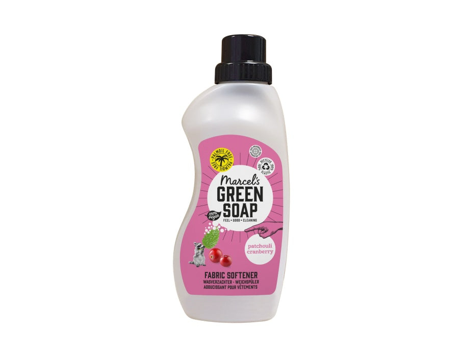 El suavizante de telas de tela verde de Marcel - arándano pachulí - 750 ml