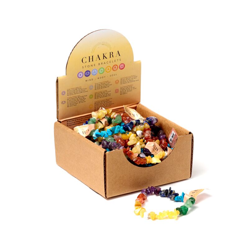 Bracelet de pierres précieuses en pierre de chakra