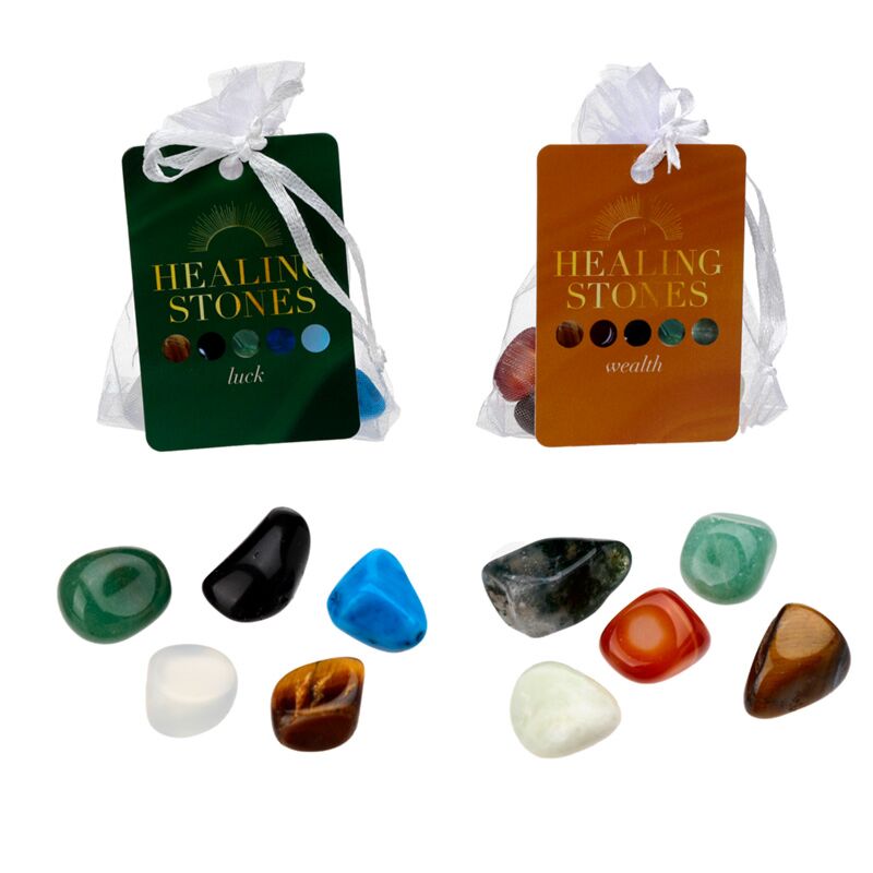 Set of 5 happiness wealth stones