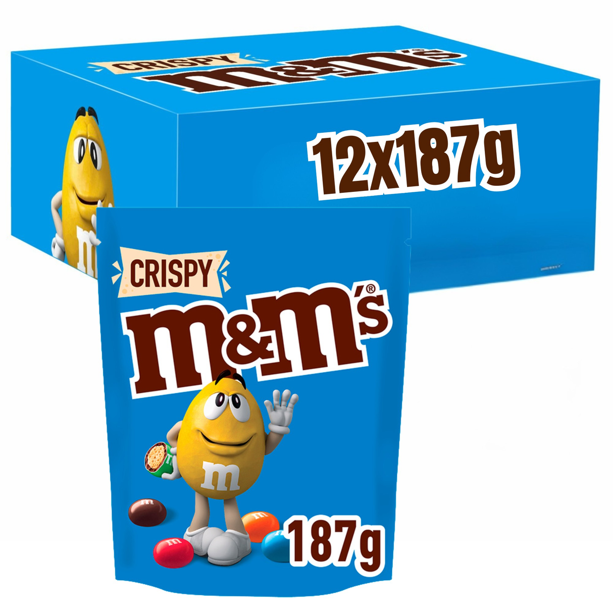 M&M's Crispy Bag (12x 187g)