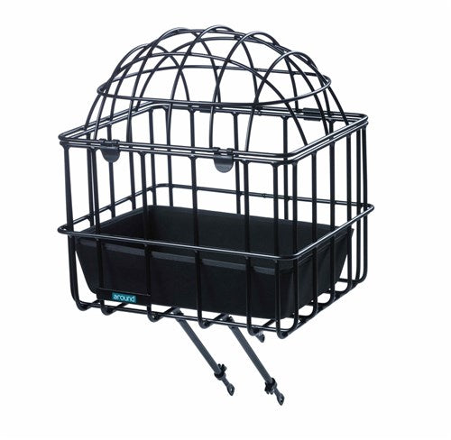 Kolem předního nosiče zvířat koše Luna Alu Mat Black