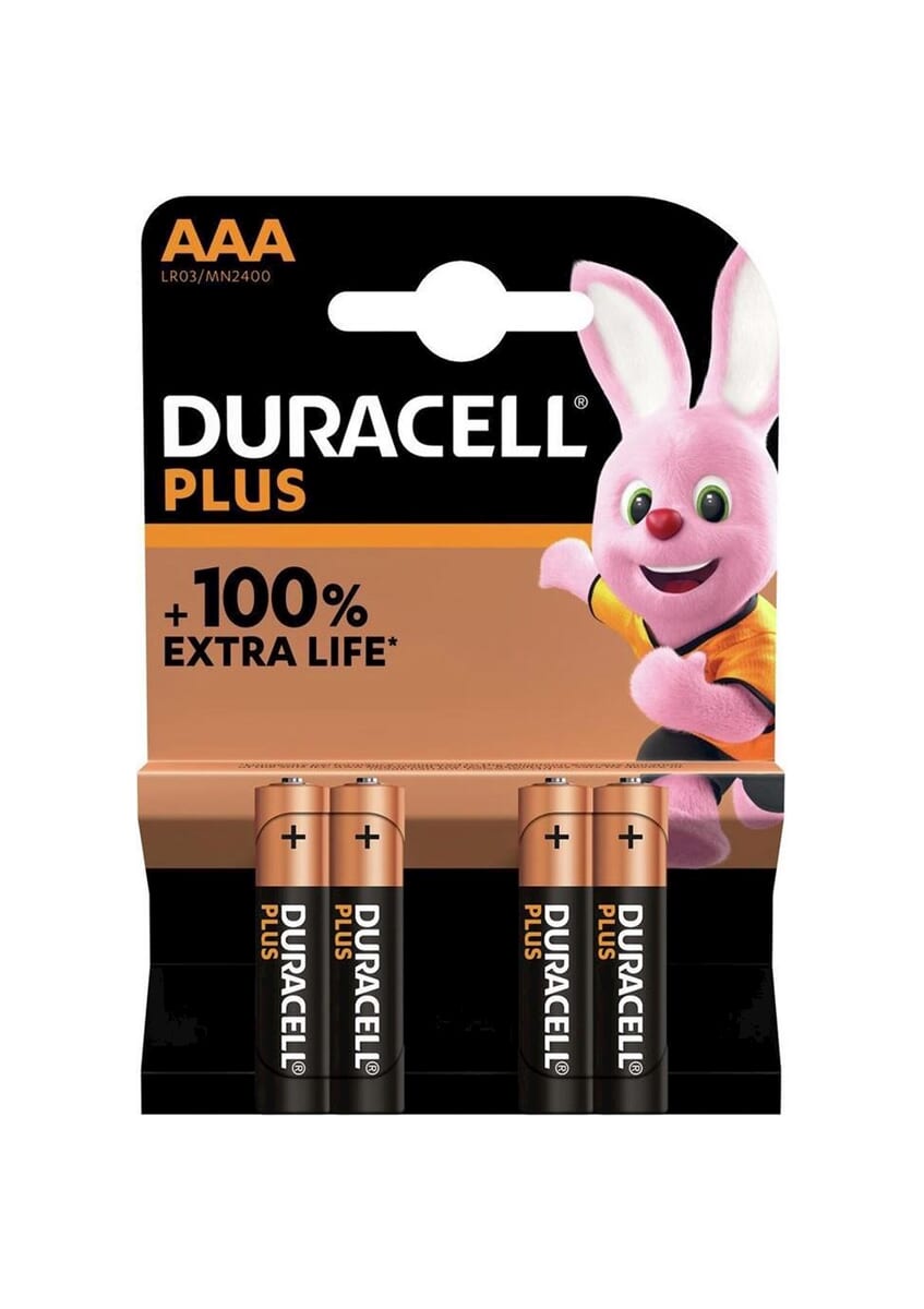Duracell Battery plus Stromversorgungsmark auf der Karte