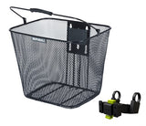 Basil Bicycle basket Bilbao KF Fixing Including Sterior Bend holder 26 x 22 x 27 cm - Black