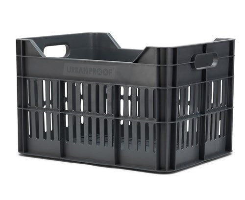 Urbanproof crate click 30l rpet tummanharmaa