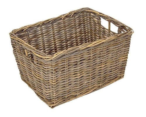 Dr. Wicker V-aged basket 50x40x30 Gray