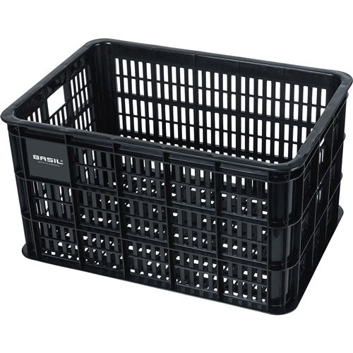 Basil bicycle crate L - large - 40 liters - black