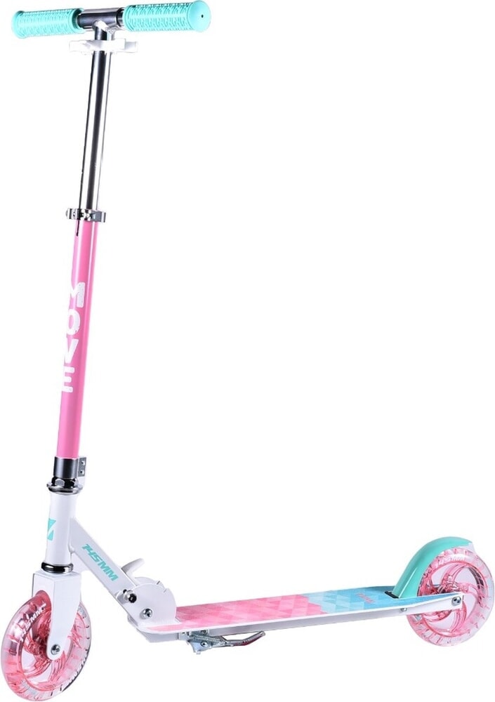 Step scooter 145 led pink pastel sky inklapbaar (0924145)