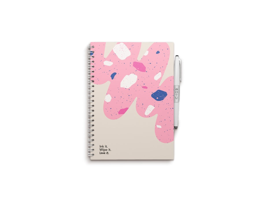 Moyu Excessable Notebook - Hardcover A5 - Flamingo Desert