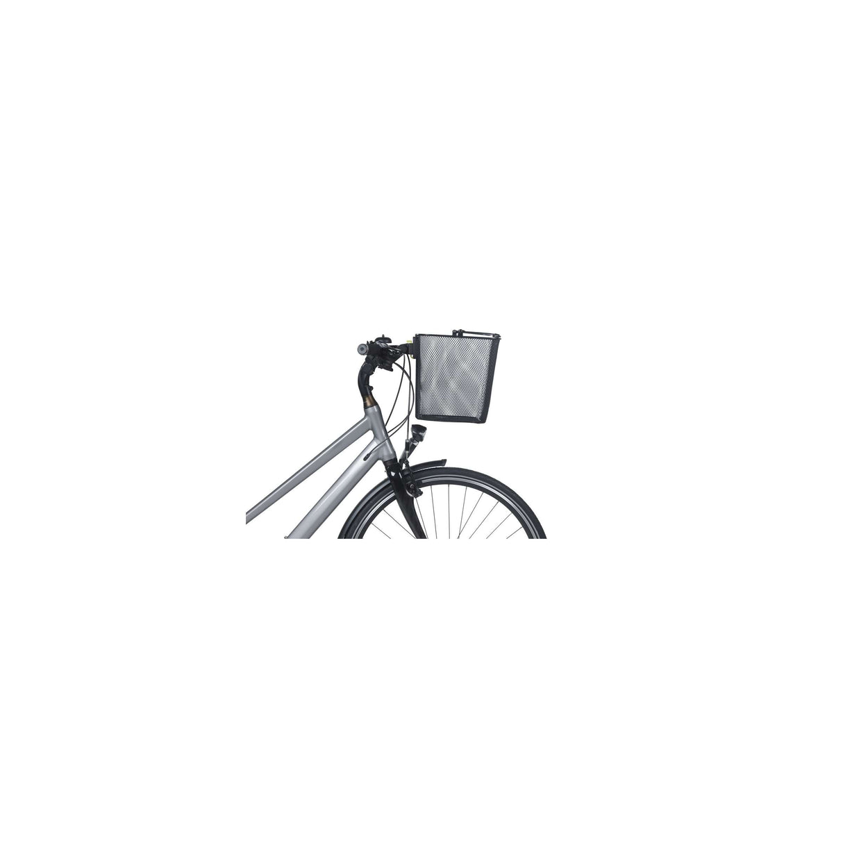 Basil Bicycle basket Bilbao KF Fixing Including Sterior Bend holder 26 x 22 x 27 cm - Black