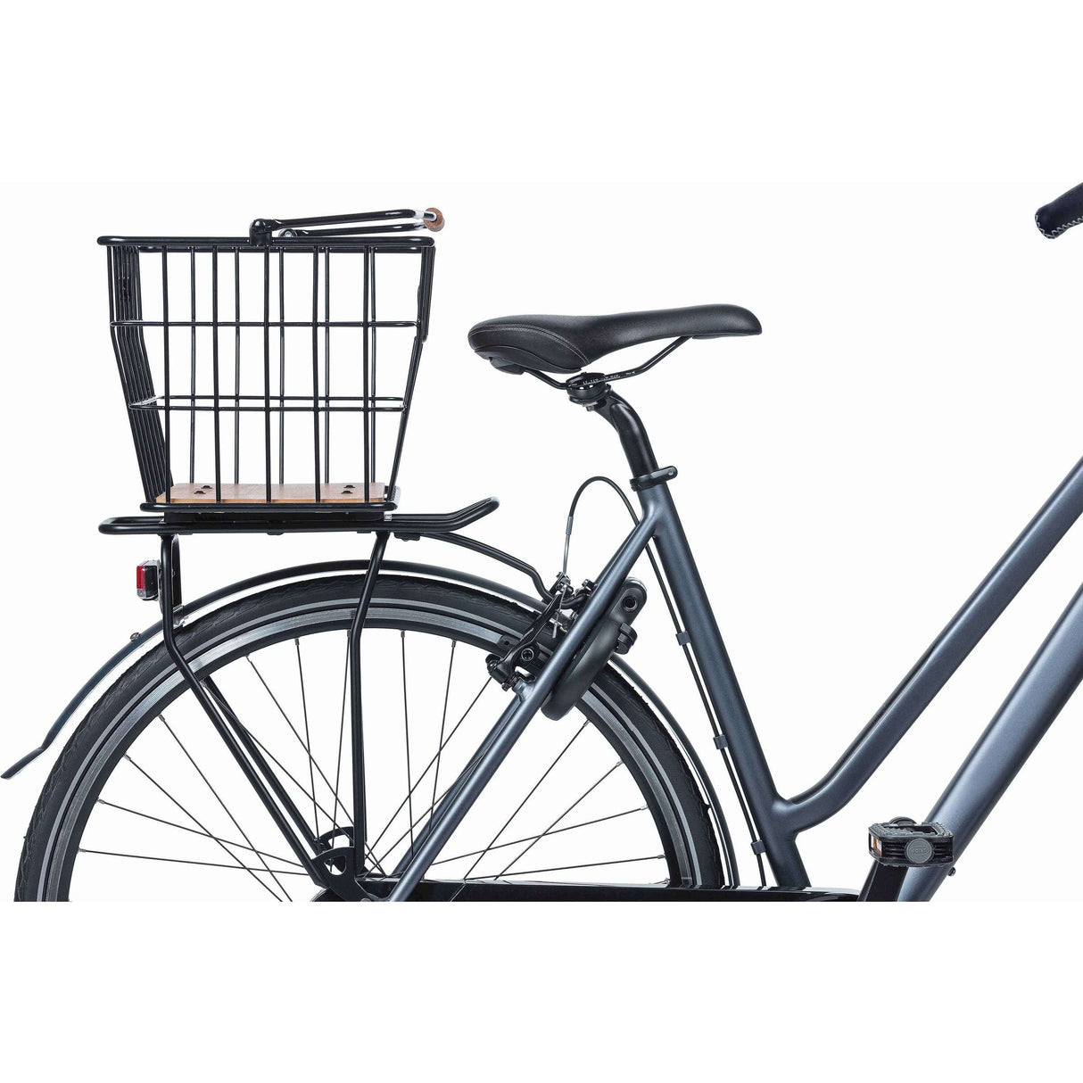 Basilikum cykelkurv Nordland Mik 23 liter 23 x 33 x 19 cm på fronten og eller på den bageste sorte brun