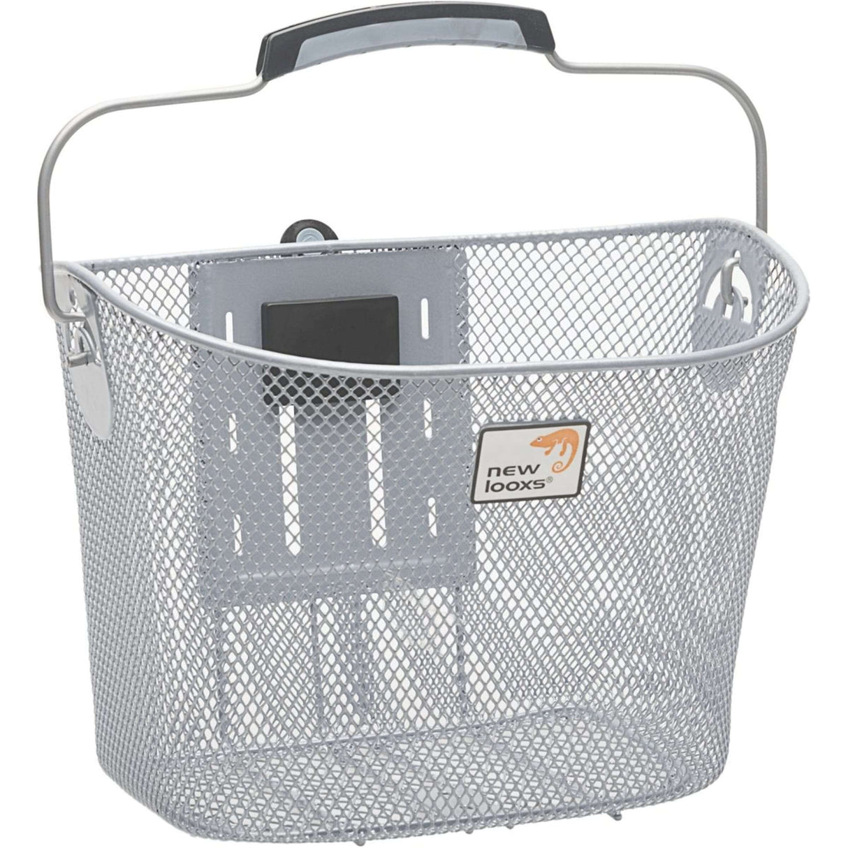 Bicycle basket Tuscany SmartLock for 19 liters of silver