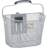 Bicycle basket Tuscany SmartLock for 19 liters of silver