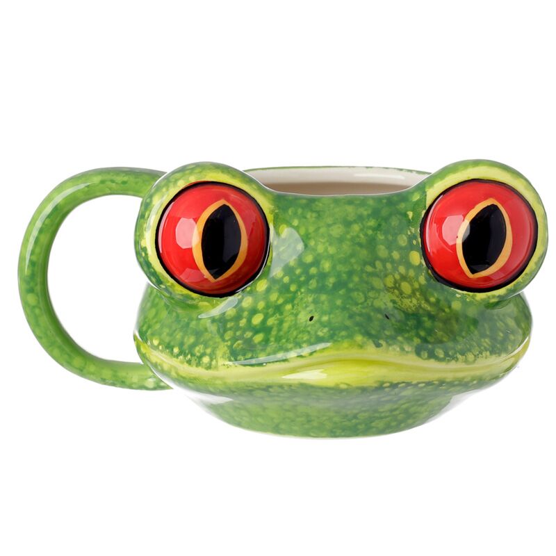 Tazza ceramica a forma di rana albero