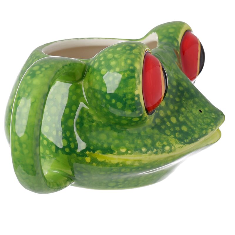 Tazza ceramica a forma di rana albero
