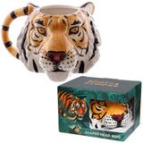 Tiger formed ceramic mug