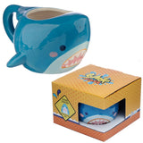 Shark Café formed ceramic mug