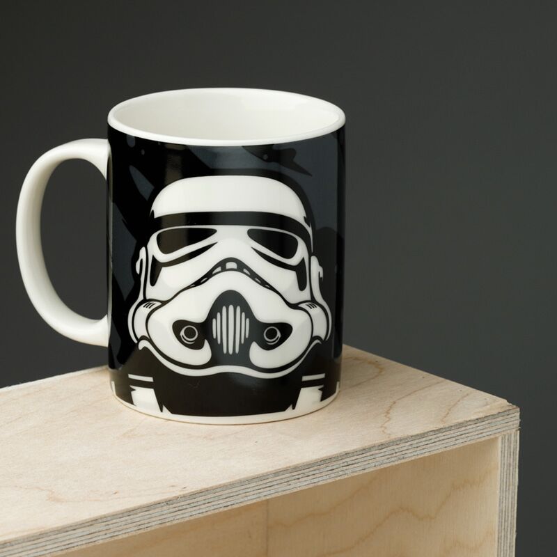 The original stormtrooper black porcelain mug