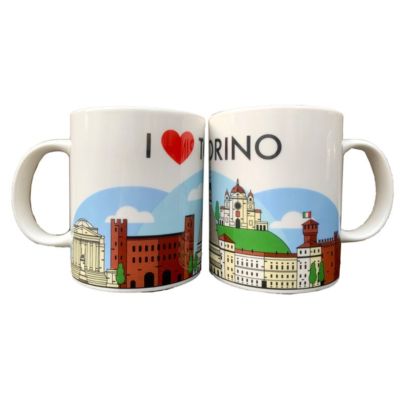 Caneca de porcelana I heart torino