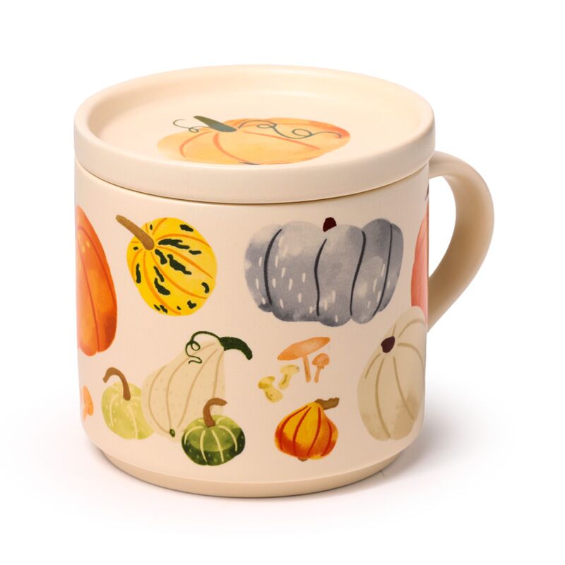 Podzimní porcelán sklizně se sadou krytu dráhy