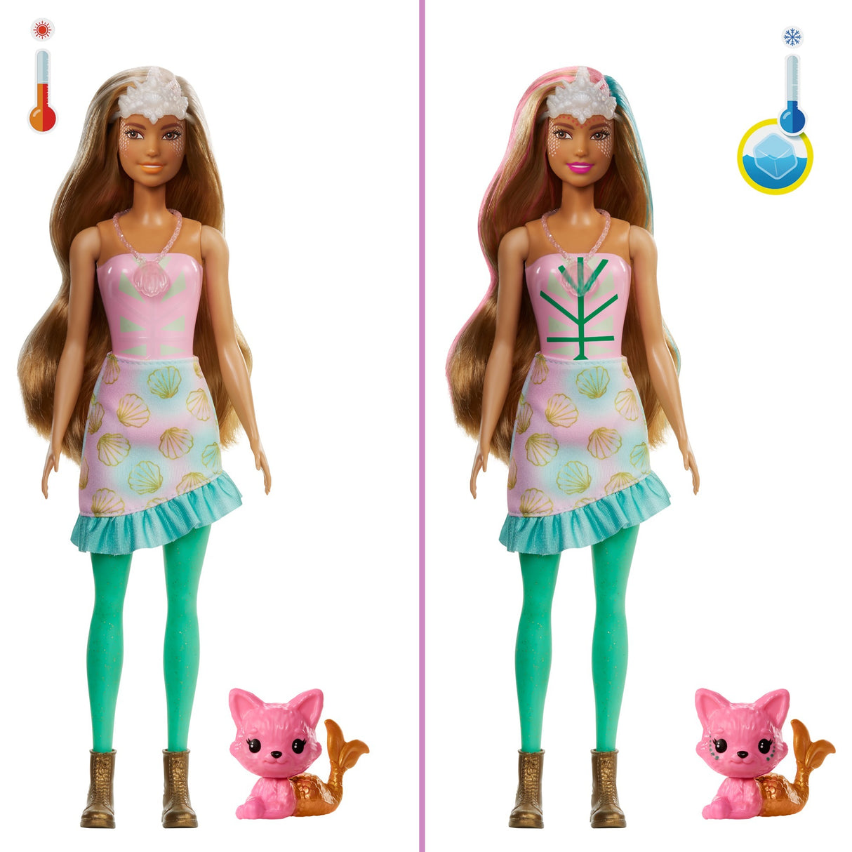 Mattel Farbe enthüllen Fantasy Fashion Mermaid