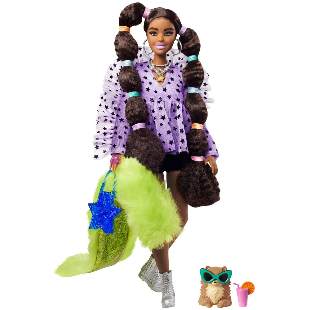 Mattel Extra Doll 7 Top Furry Shrug con Pet Pomerani