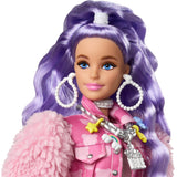 Mattel Extra # 6 dans des shorts de veste d'ours en peluche