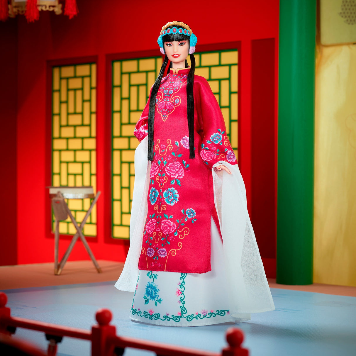Mattel Signature Lunar New Year Pop in Red Floral Gewa
