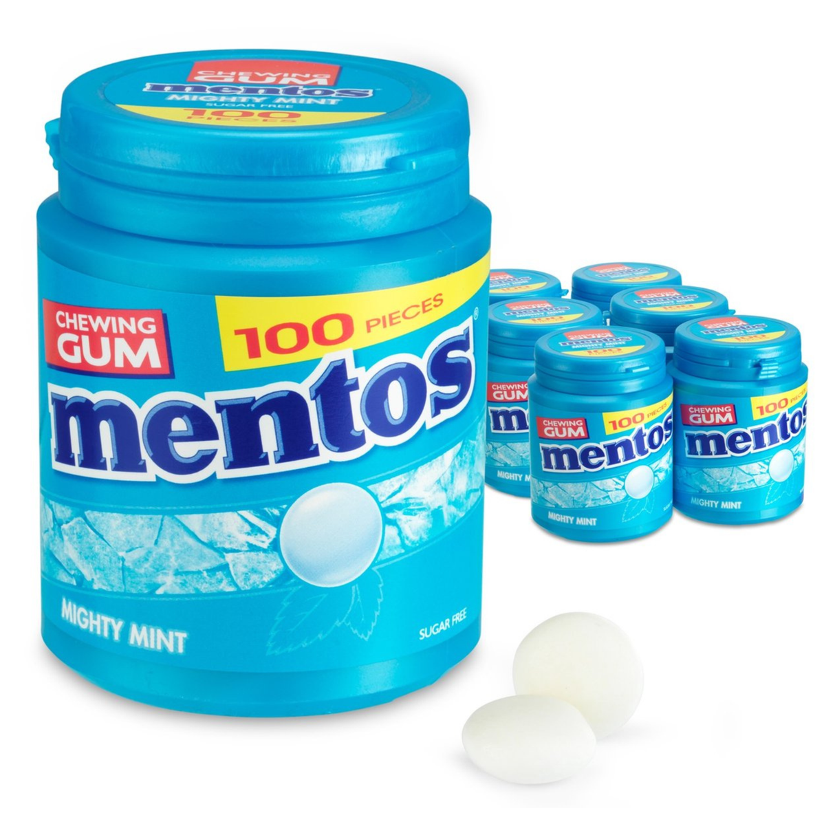 Mentos kauwgom mighty mint xl (6x 100 stuks)