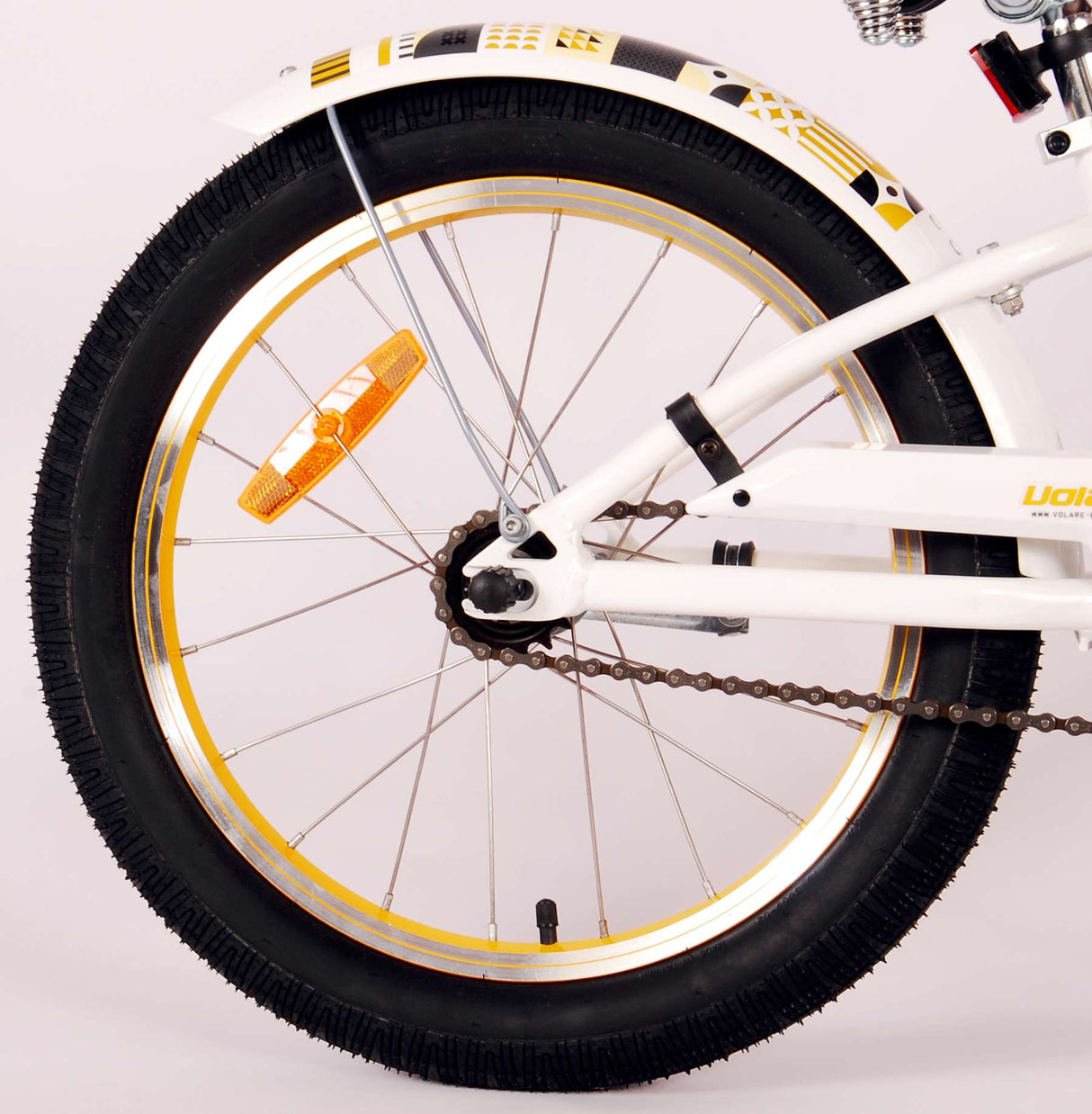 Volare Miracle Cruiser Children's Bicycle - Girls - 18 inch - White - Prime Collection