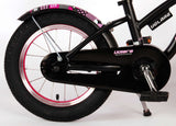 Volare Miracle Children's Bicycle - Girls - 14 Inch - Matt Black - Prime Collection