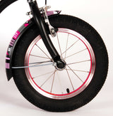 Volare Miracle Children's Bicycle - Girls - 14 Inch - Matt Black - Prime Collection