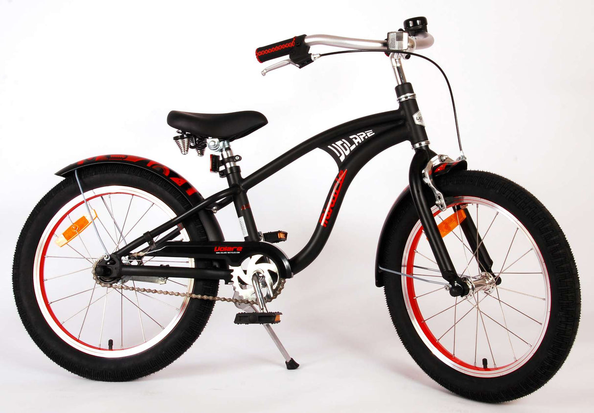 Volare Miracle Cruiser Børnecykel - Drenge - 18 tommer - Matt Black - Prime Collection