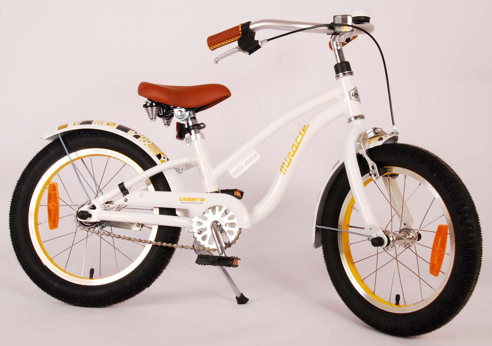 Volare Miracle Cruiser Children's Bicycle - Girls - 16 pouces - White - Prime Collection
