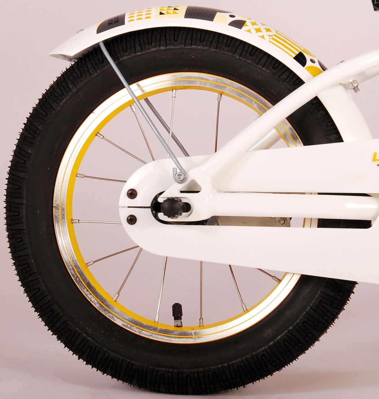 Volare Miracle Children's Bicycle - Girls - 14 Inch - White - Prime Collection
