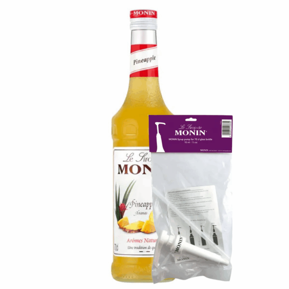 Sirop d'ananas Monin (70 cl) + pompe à sirop (10ml)