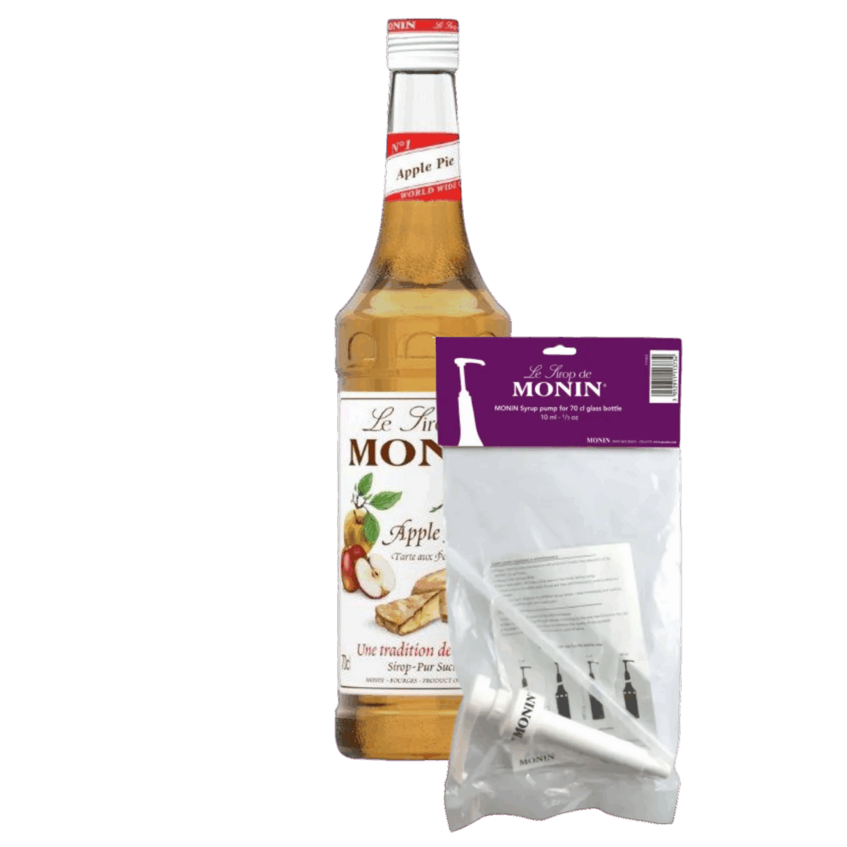 Tarta de manzana con almíbar Monin (70 cl) + bomba de almíbar (10ml)